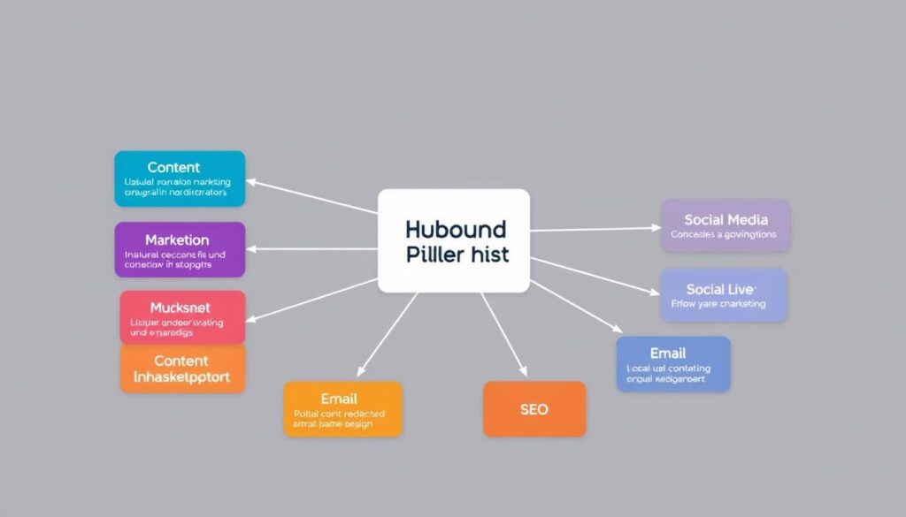 HubSpot's inbound marketing topic cluster structure HubSpot's inbound marketing topic cluster structure