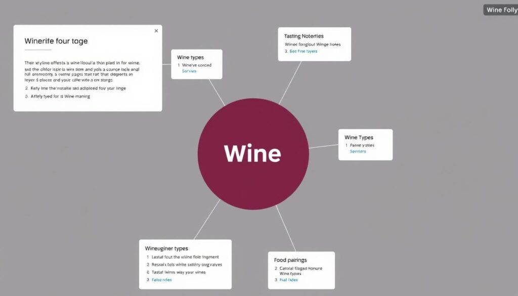 Wine Folly's wine guide topic cluster structure Wine Folly's wine guide topic cluster structure